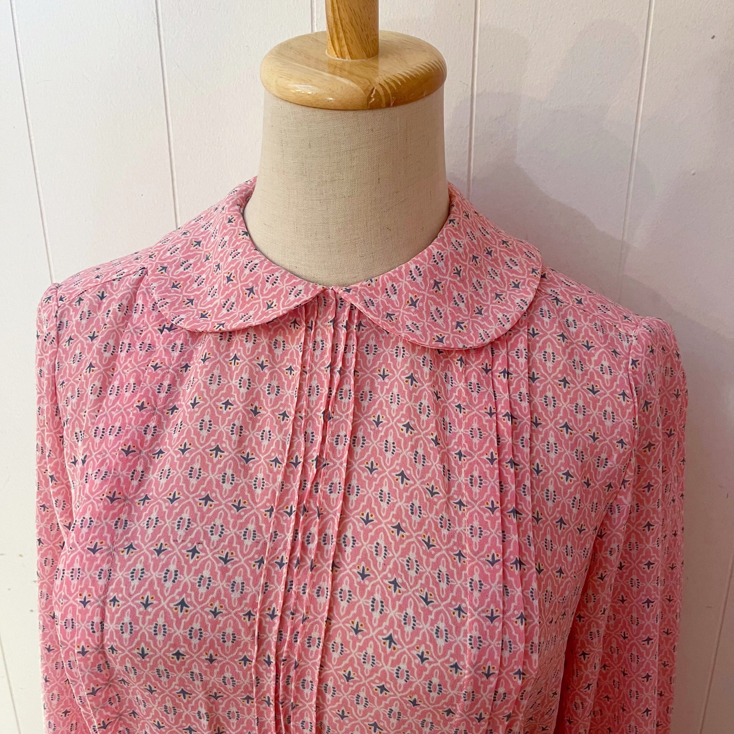 pink provencal floral one-piece