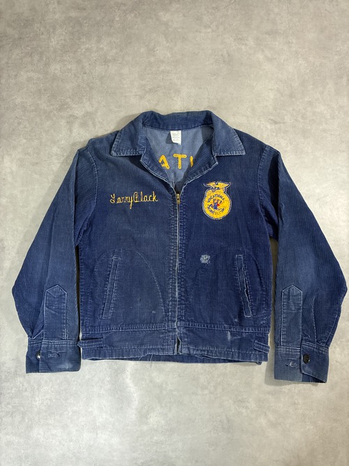 70s FFA ファーマーズジャケット コーデュロイ ネイビー Utah