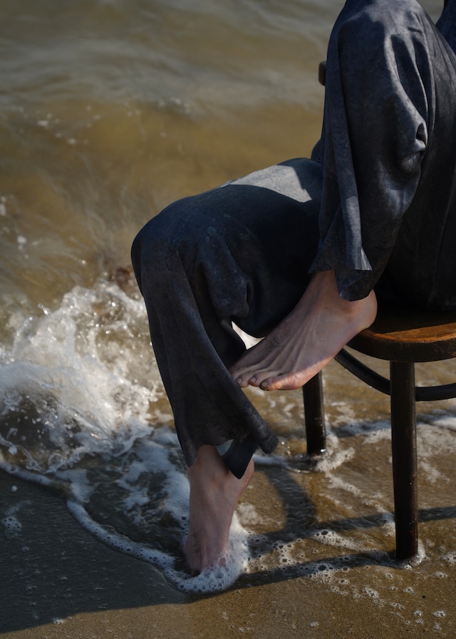 SASAKI SATORU 26SS single tuck wide trousers / Black