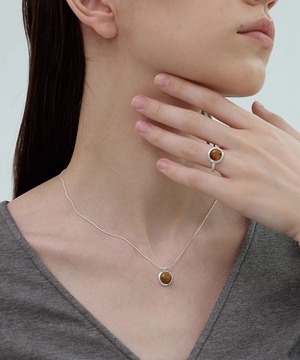 天然石タイガーアイ◆ネックレス or リング【e-70850】