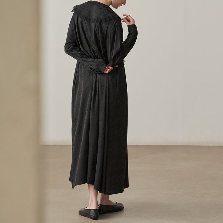 ワンピース big lace collar jacquard Big lace collar jacquard drrss＊S-538 | Sugar Mist