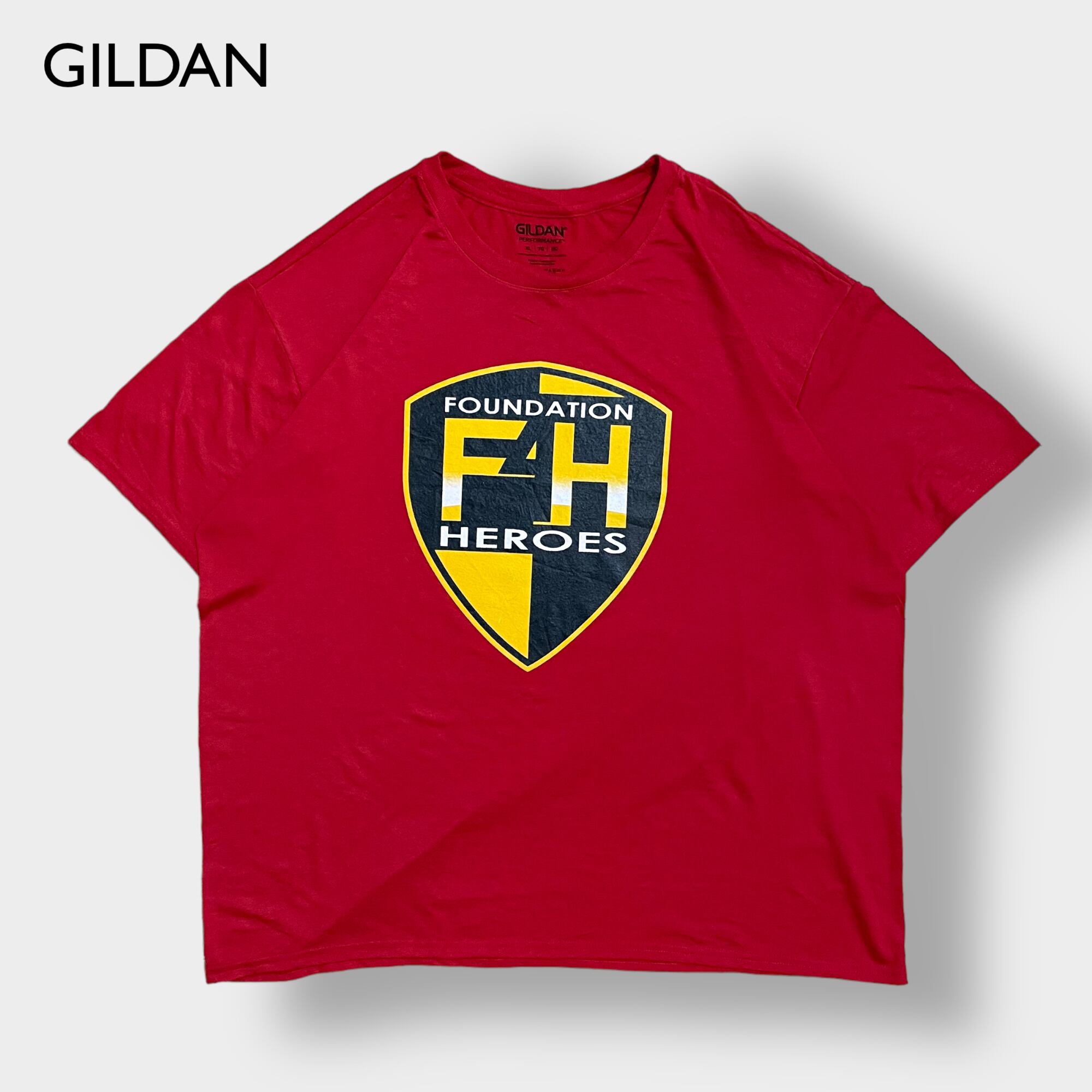 GILDAN ギルダン 企業ロゴ プリント Tシャツ USA古着 XL www.cataniavip.it
