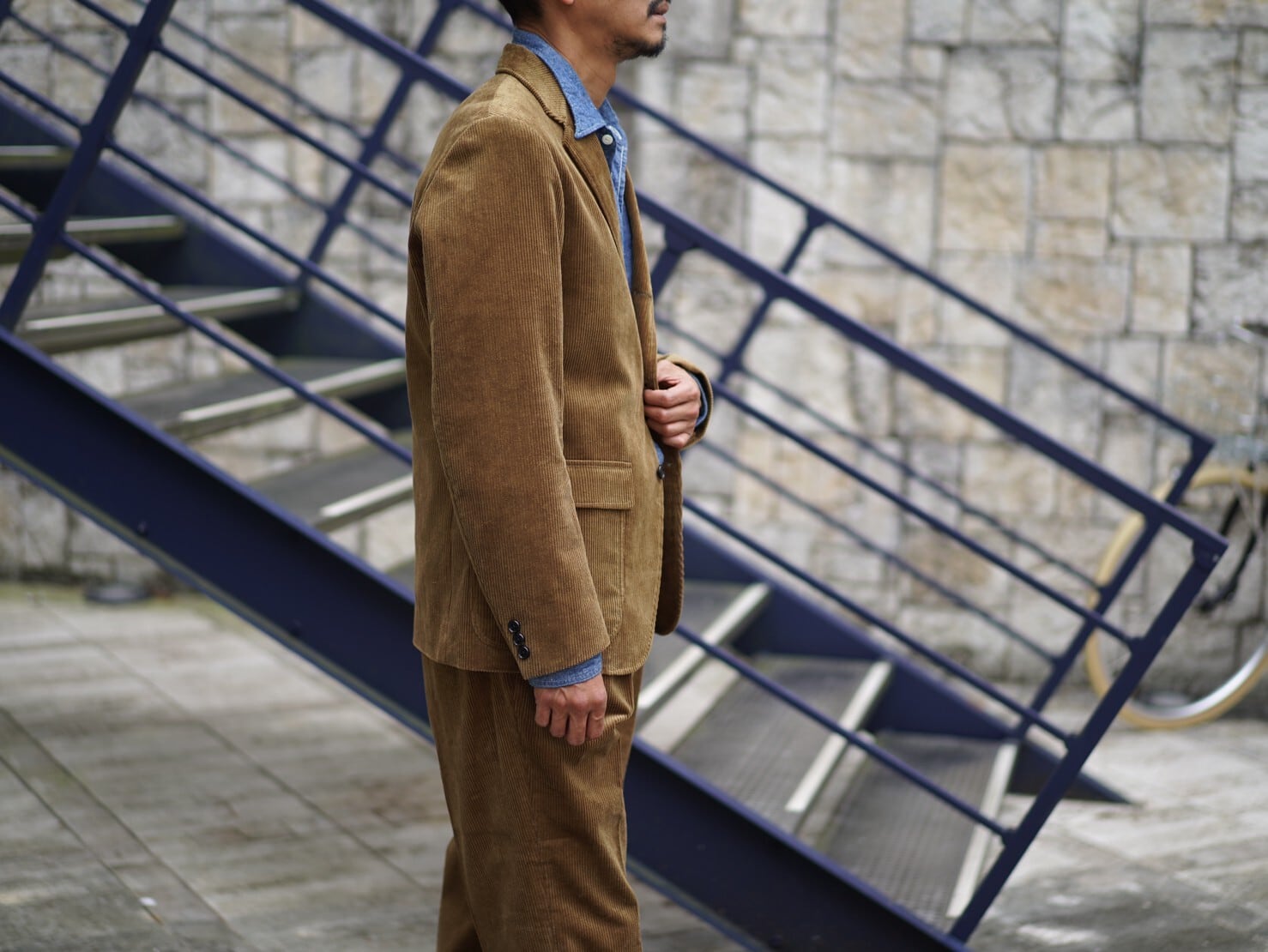 KENNETH FIELD コーデュロイ ツープリーツパンツ　ケネスフィールド ケネスフィールド コーデュロイ セール 2プリーツ トラウザー KENNETH