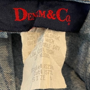 【DENIM&Co】 USA製 ロング デニム スカート アメリカ古着 サイズ6