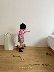 【取寄】EGG TOAST ｜パンプキンパンツ（ワッフルフラワー）｜秋服｜韓国子供服｜26/AT