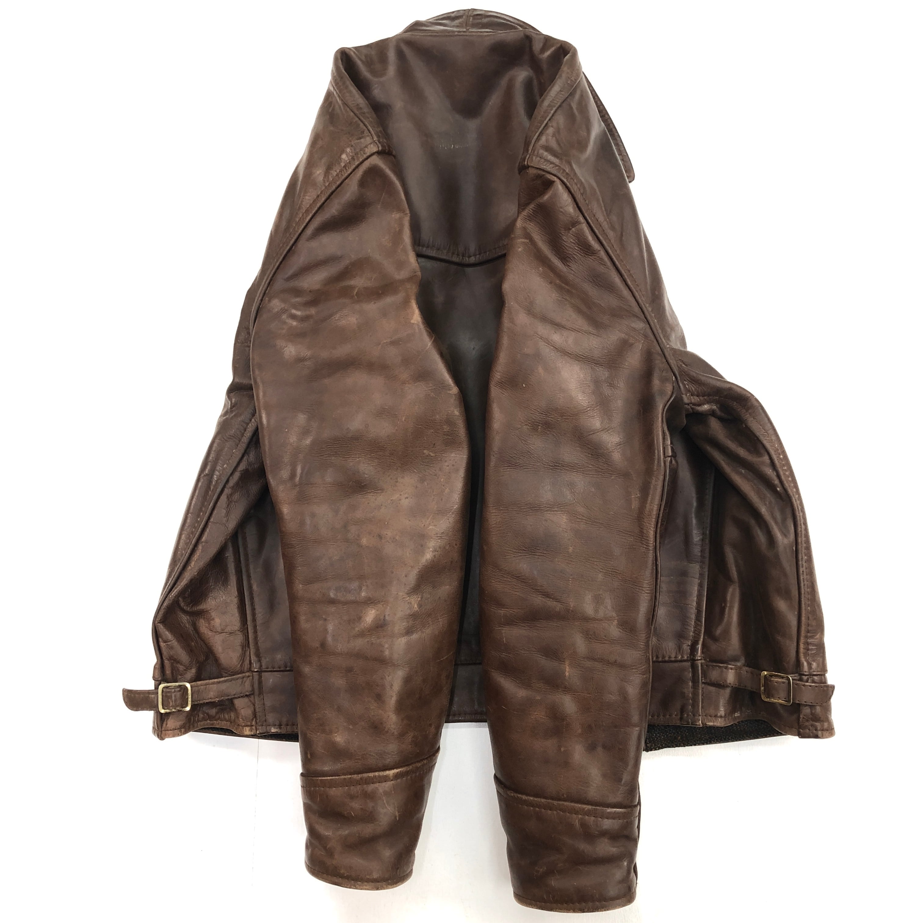 ア*ー様 エアロレザーハイウェイマン90sヴィンテージ AERO LEATHER エアロレザー 80 -90年代 スコットランド製 HIGHWAYMAN