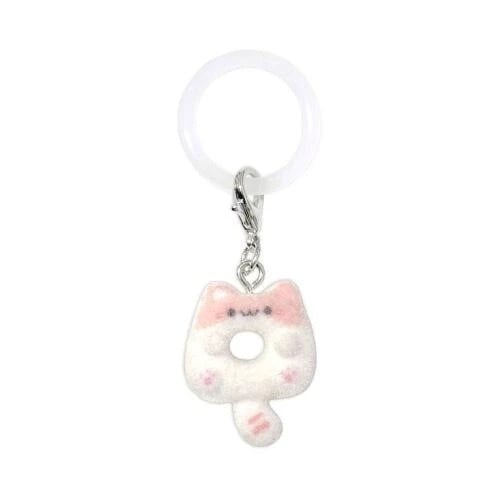 プリン&ドーナツのアンブレラマーカー２個セット♡ ドーナツニャンちゃんフロッキーワンポイントチャーム アンブレラ