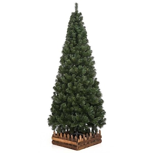 クリスマスツリー180cmスリム濃緑 品質保証高級ツリー木枠付【２年保証】　1個