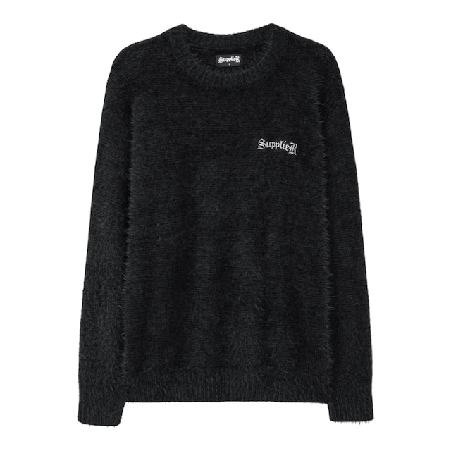 【SUPPLIER】Cross Shaggy Knit