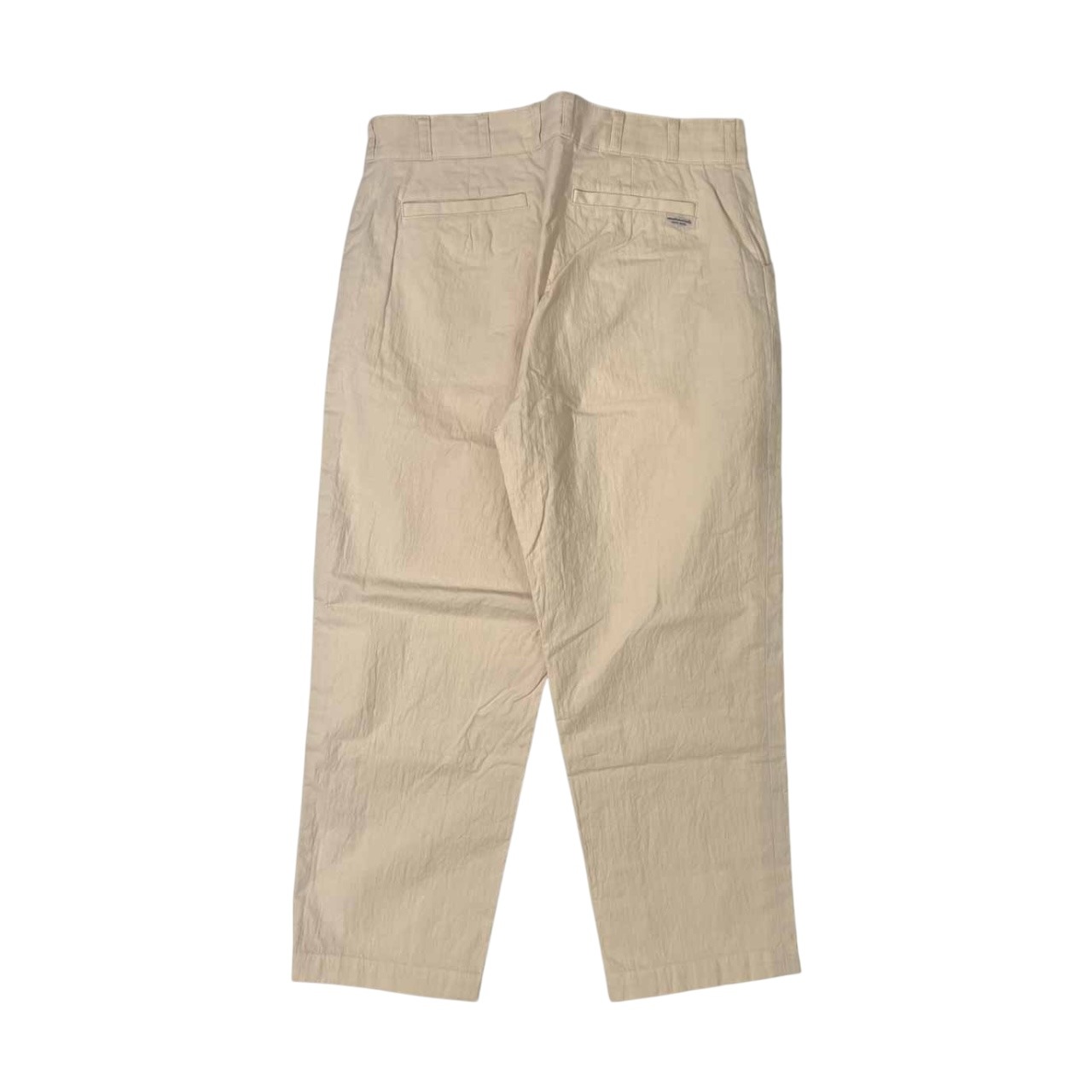 Mademoiselle NON NON マドモアゼルノンノン リネン混 クロップドパンツ M/アイボリー