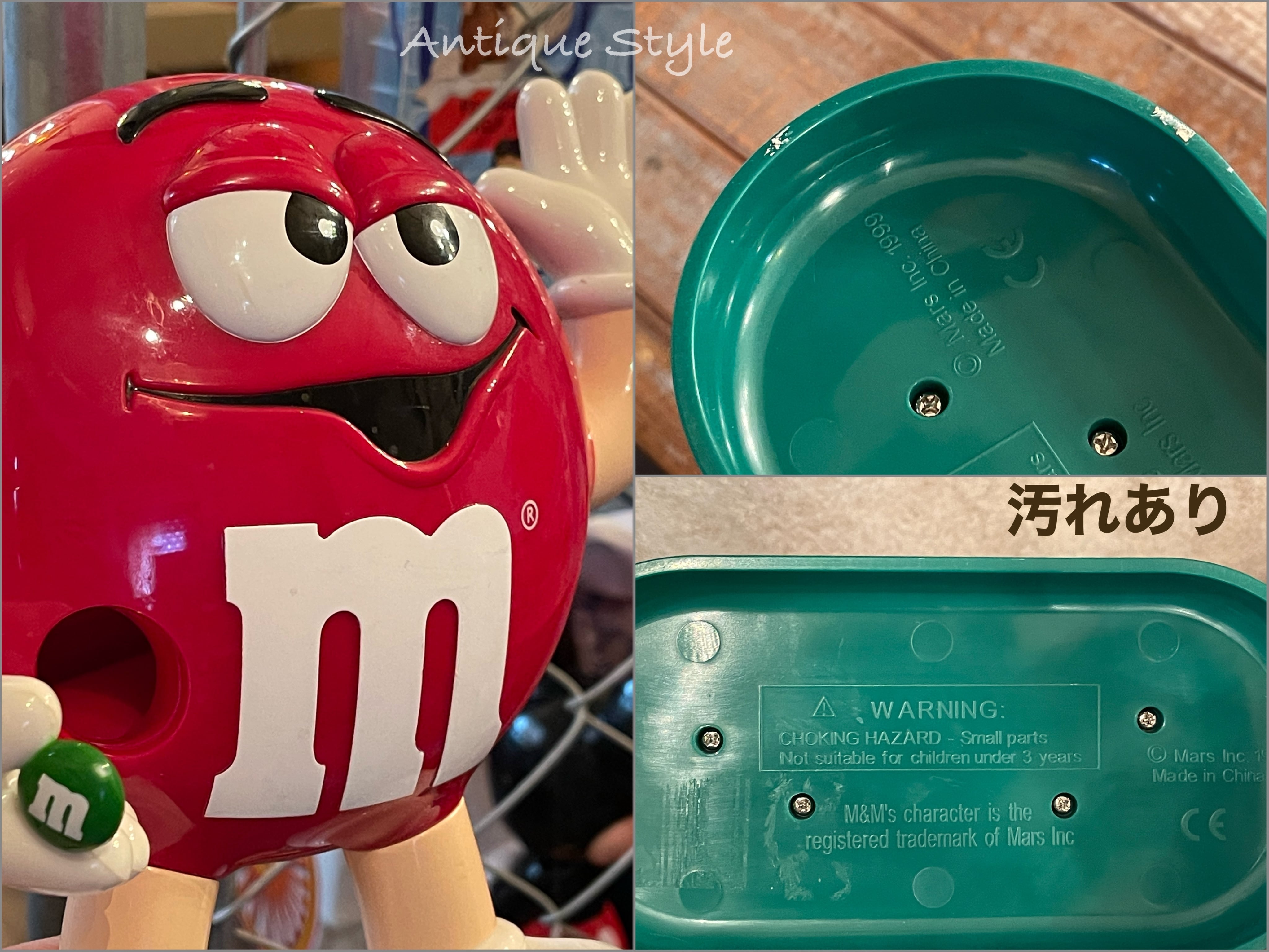 90's エムアンドエムズ m&m's チョコレートディスペンサー 赤