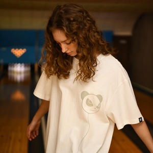 【HIPANDA ハイパンダ】 男女兼用 プリント Tシャツ UNISEX SHORT SLEEVED T-SHIRT / WHITE・NAVY