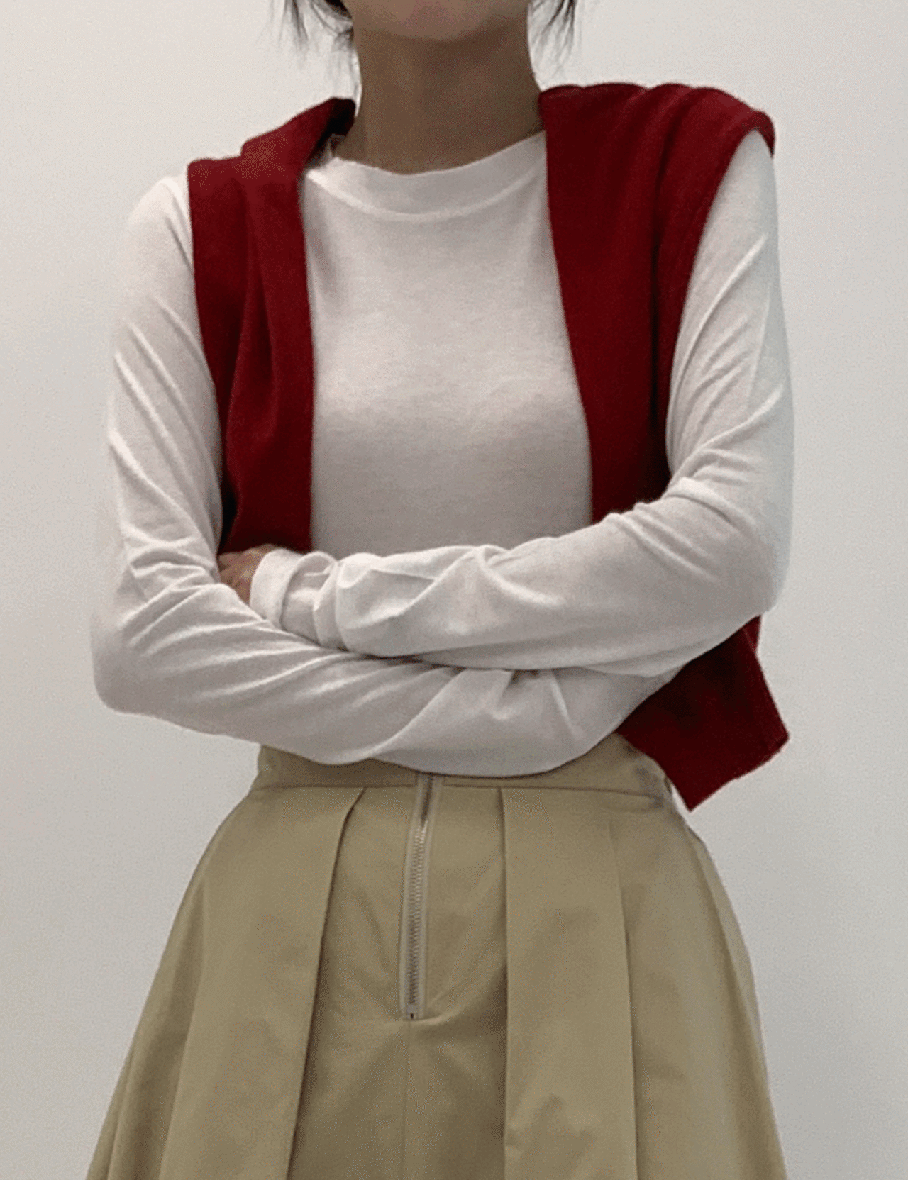 【SALE】Silky-style Soft Tops_5colors