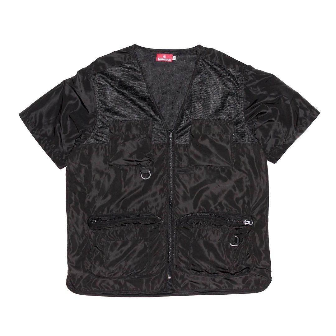 HELLRAZOR / ARMY CARGO SHIRT / BLACK / L