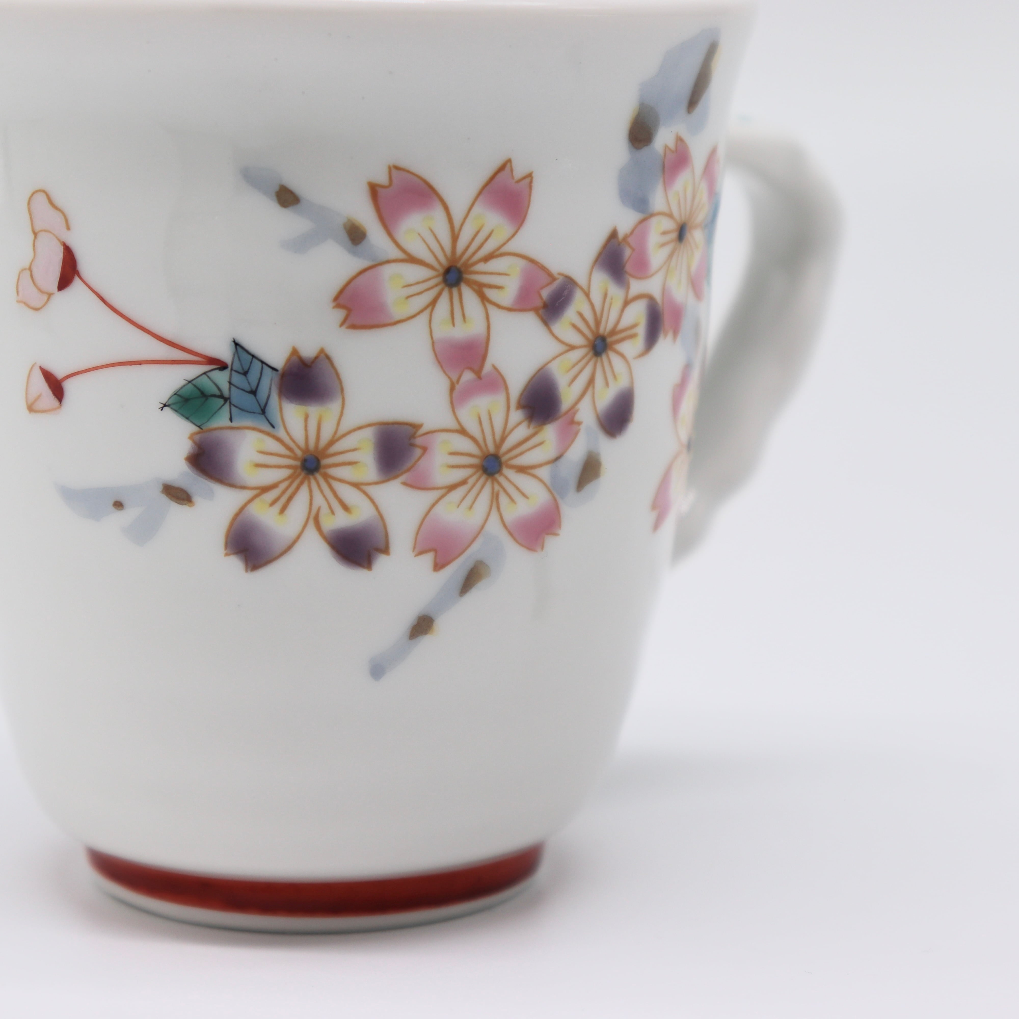 イングランド　アンティーク　マジョリカ焼　桜　カップ イングランド アンティーク マジョリカ焼 桜 カップ