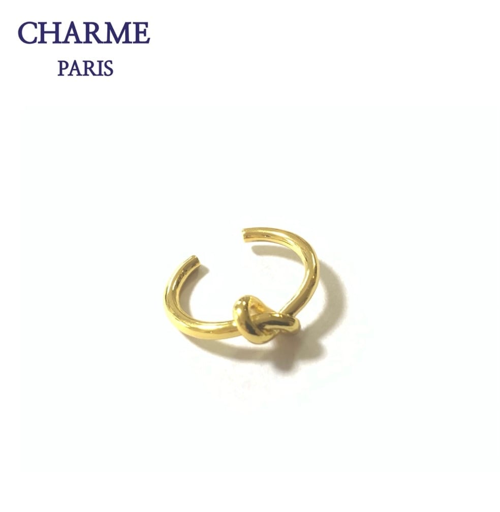 18k plating knot ring