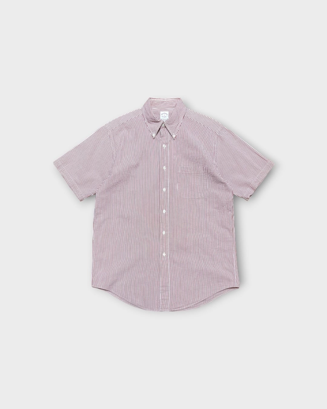 【Used】“Brooks Brothers” Seersucker Stripe B.D. Shirt
