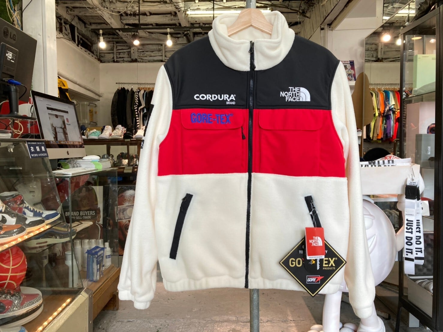 Supreme 18AW × THE NORTH FACE EXPEDITION FLEECE JACKET WHITE ...