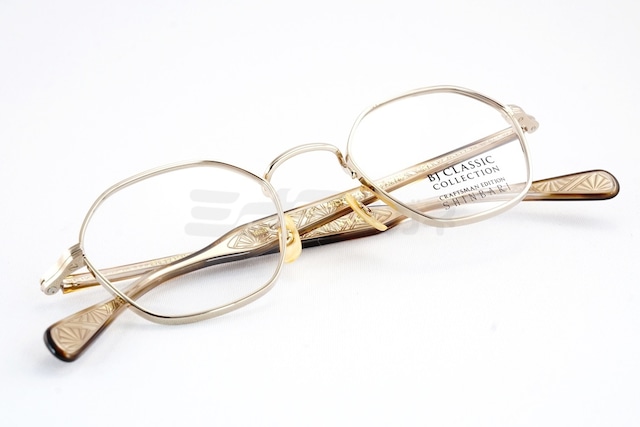 BJ CLASSIC メガネ SHINBARI SH-PM140 C-1 ヘキサゴン チタン クラシカル ヴィンテージ 芯張り BJクラシック シンバリ 鯖江 日本製 正規品-4枚目