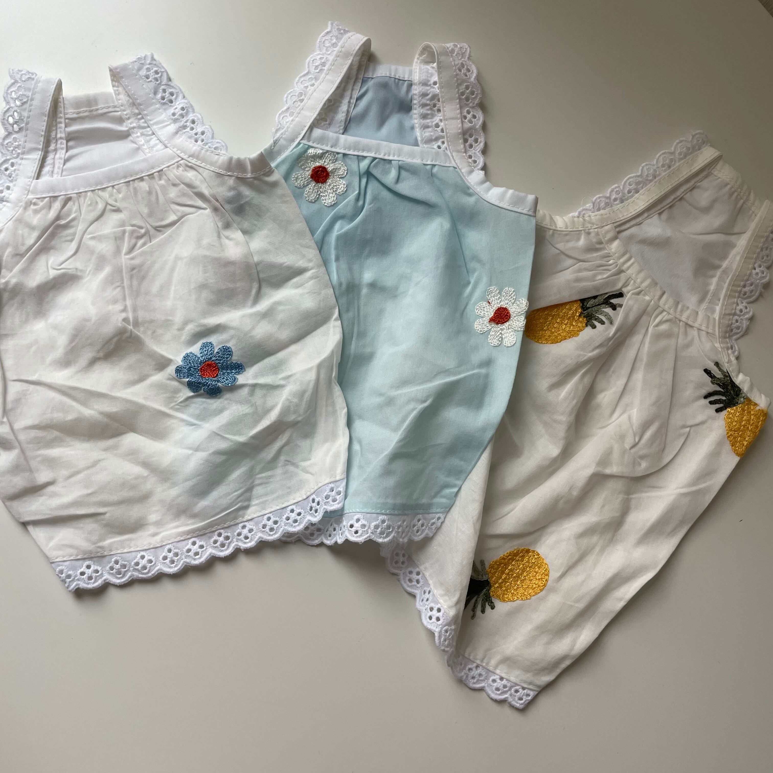 即納/【grooming dog】 Embroidered floral pattern