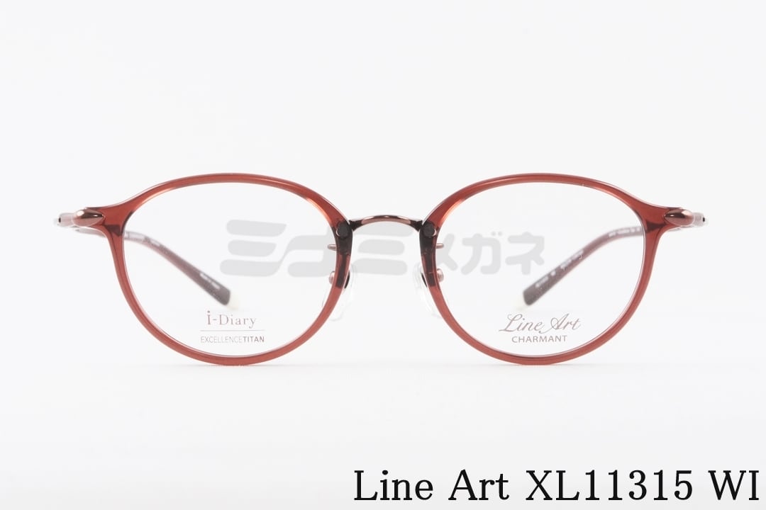 Line Art クリア メガネ Solo XL11315 WI ボストン コンビネーション