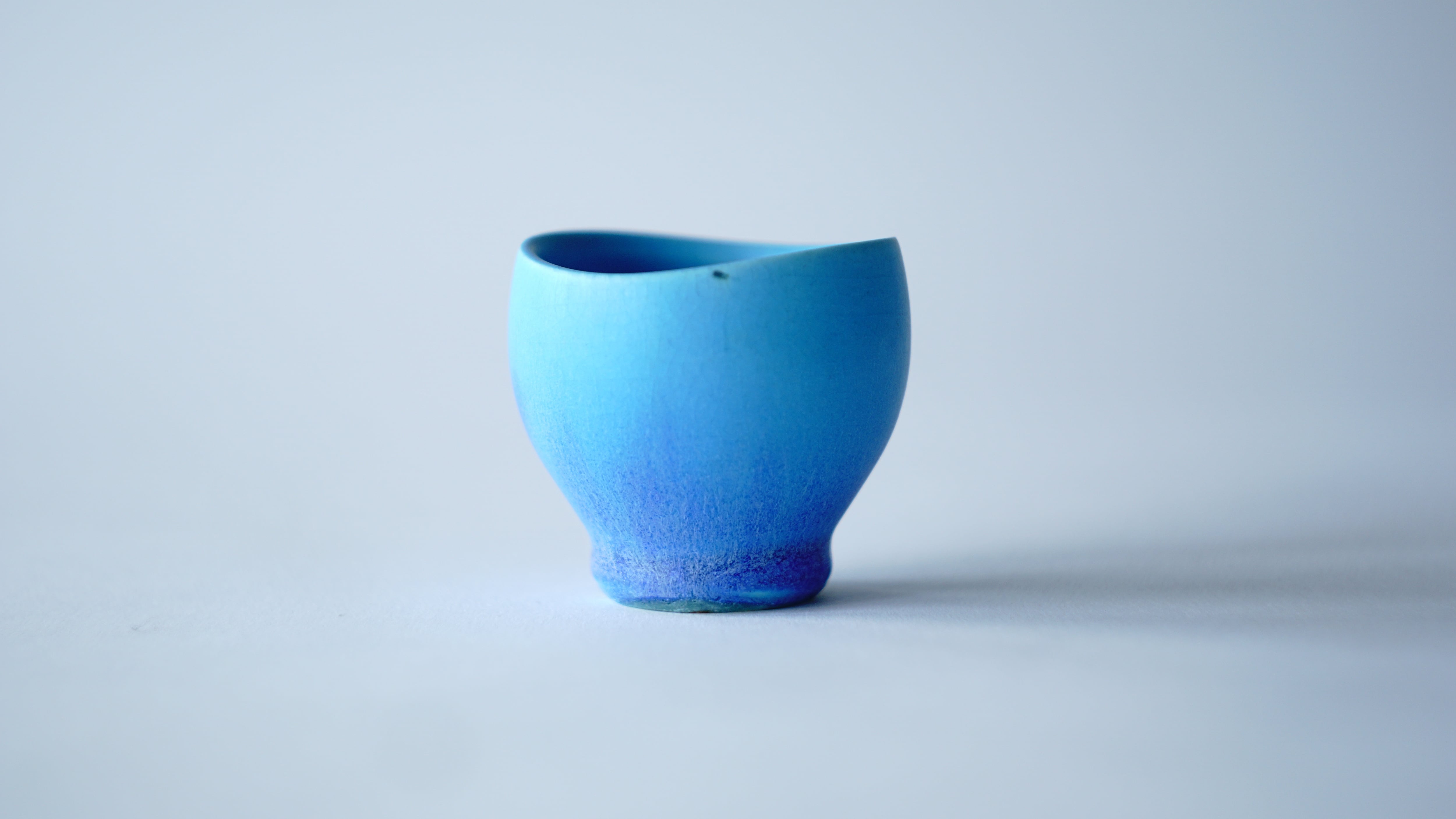 女流陶芸作家造 青い鉢 ad1d4161d8b35c768b2b56833684ba
