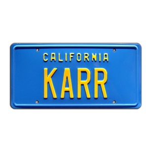 （KARR）ポンティアック ファイアーバード・トランザムナンバープレートカリフォルニア州