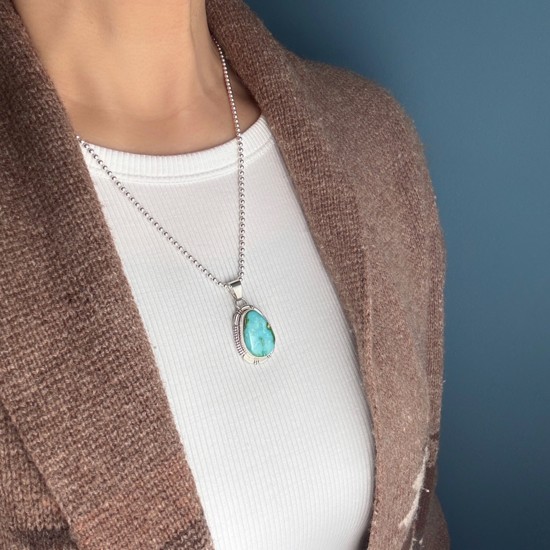 一点物】《Indian Jewelry》 ソノランゴールド ドロップ ターコイズ
