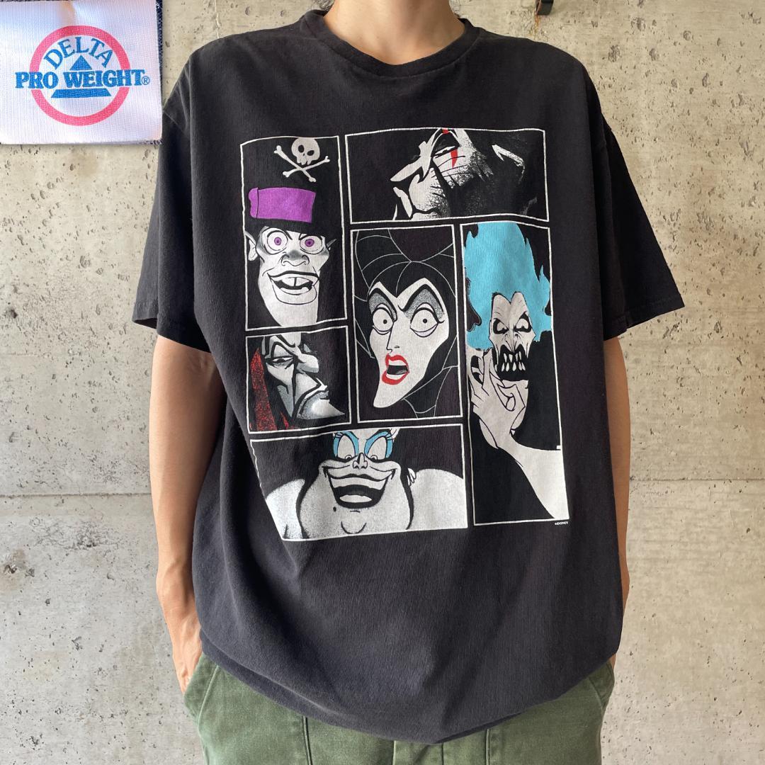 XZ384 00s ディズニー ヴィランズ キャラクター ヴィンテージ Tシャツ 