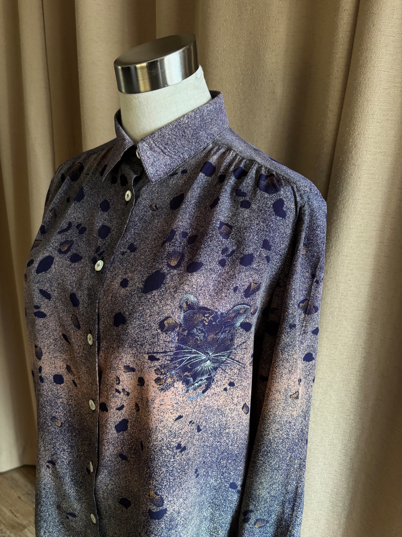MADE IN ITALY ethereal gradient leopard shirt-5270-6