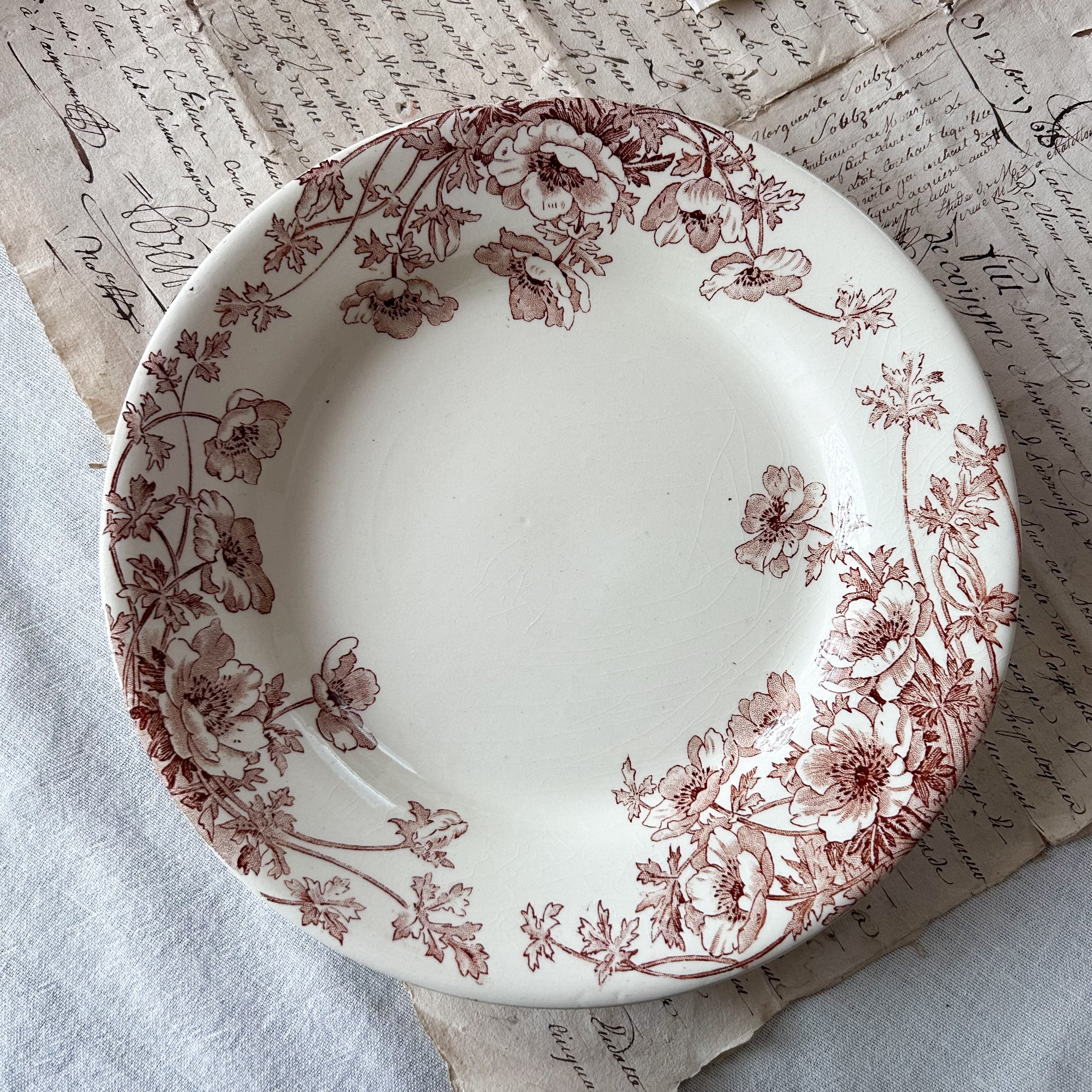 フランスヴィンテージ・プレート2枚セット ビンテージ ケーキプレート2枚セット ENOCH WEDGWOOD LIBERTY