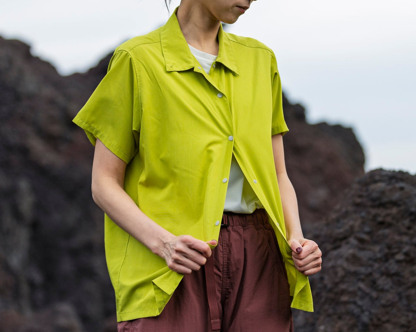 山と道 / BAMBOO SHORT SLEEVE SHIRTS（WOMEN） | st. valley house