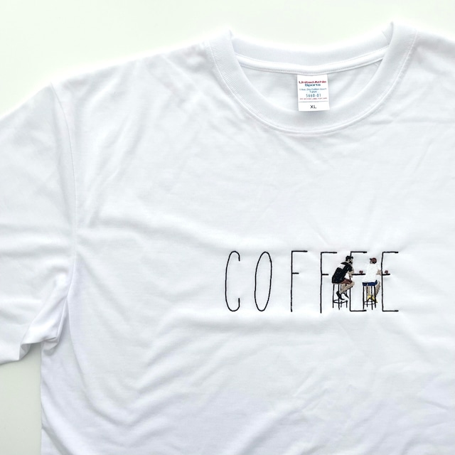 ◆S様オーダー品◆ドライ刺繍Tシャツ【coffee-6】
