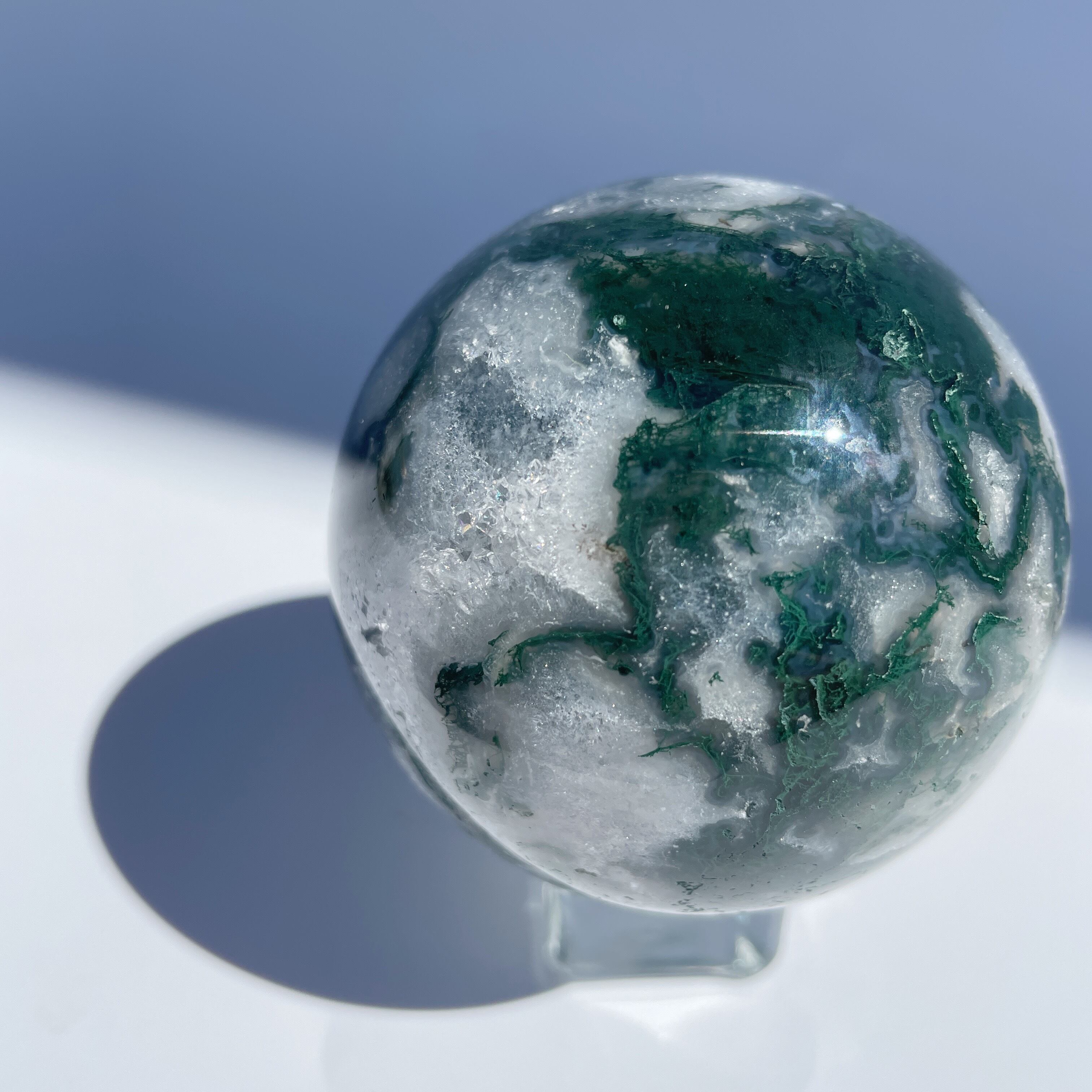 モスアゲート スフィア（丸玉）03♢Moss agate ♢天然石・鉱物