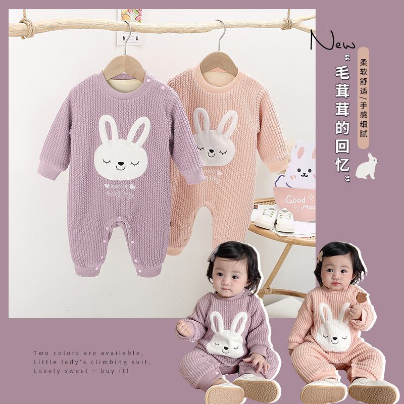 オータムウィンターワンピースベルベットロンパース オールインワン 大人ガーリー スウィート キュート カジュアル 秋物 冬物 超面白いベビーショップ84602709097