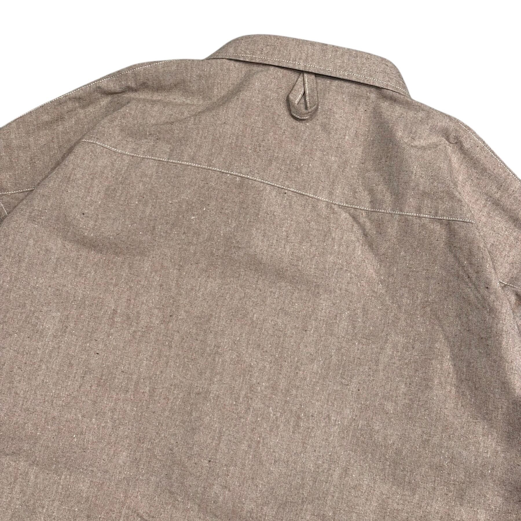 NOROLL HWR WOOL WEATHER SHIRT - BEIGE / ノーロール ウール ウェザー