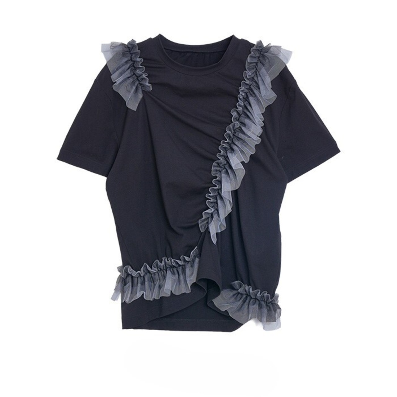 MMD106TEB グラデチュールフリルTシャツ
