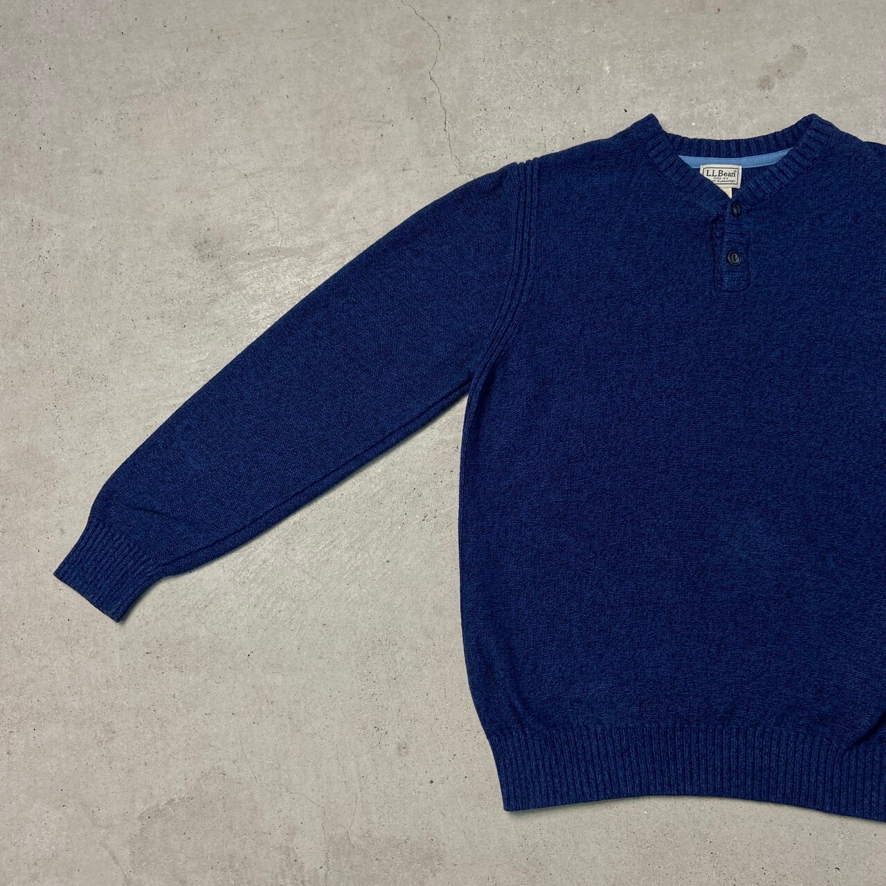 00年代 L.L.Bean エルエルビーン ヘンリーネック ニットセーター 