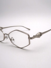 Glasses 022 Silver Prism (Clear)