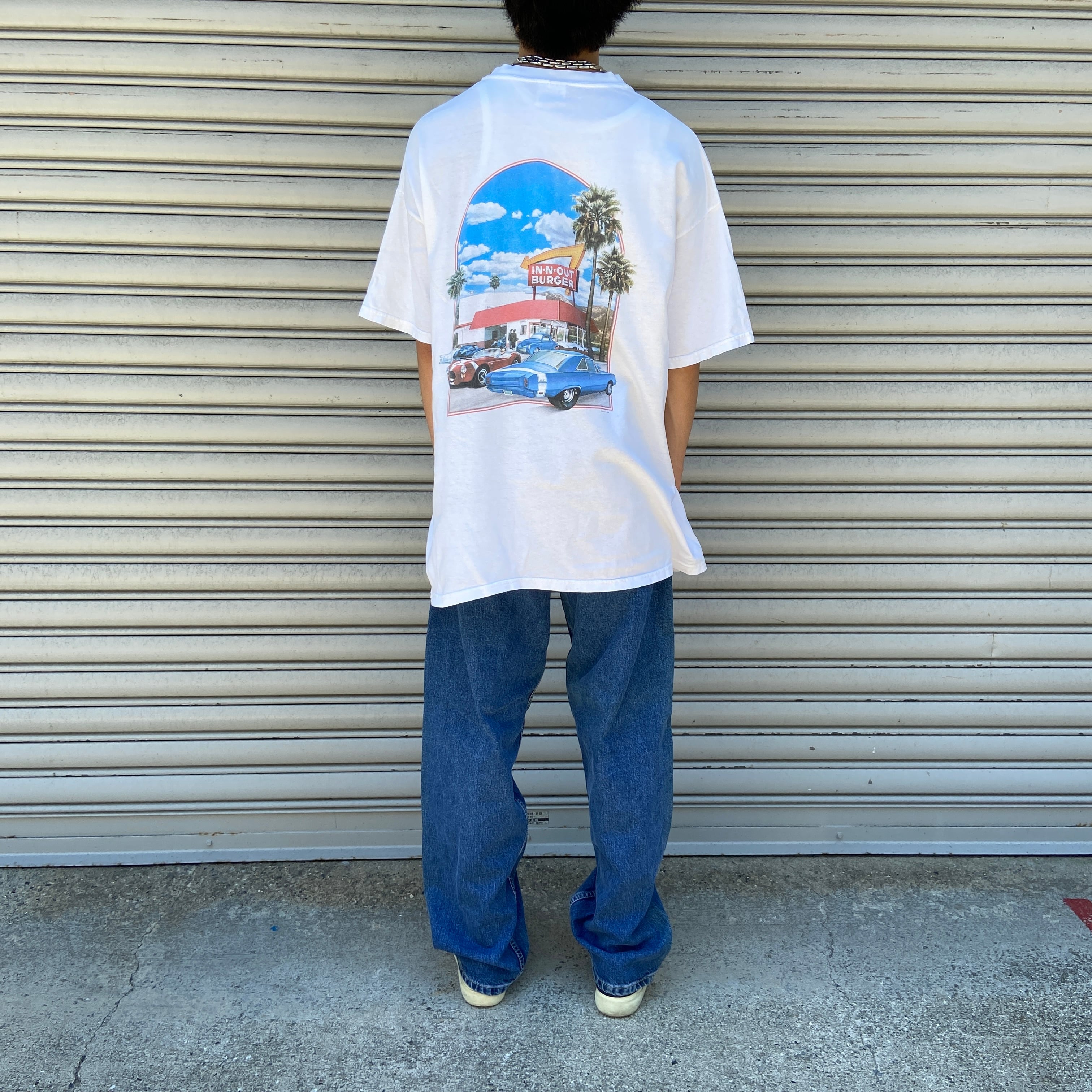 IN-N-OUT BURGER LAS VEGAS 両面プリント アドバタイジングTシャツ メンズL /eaa329463