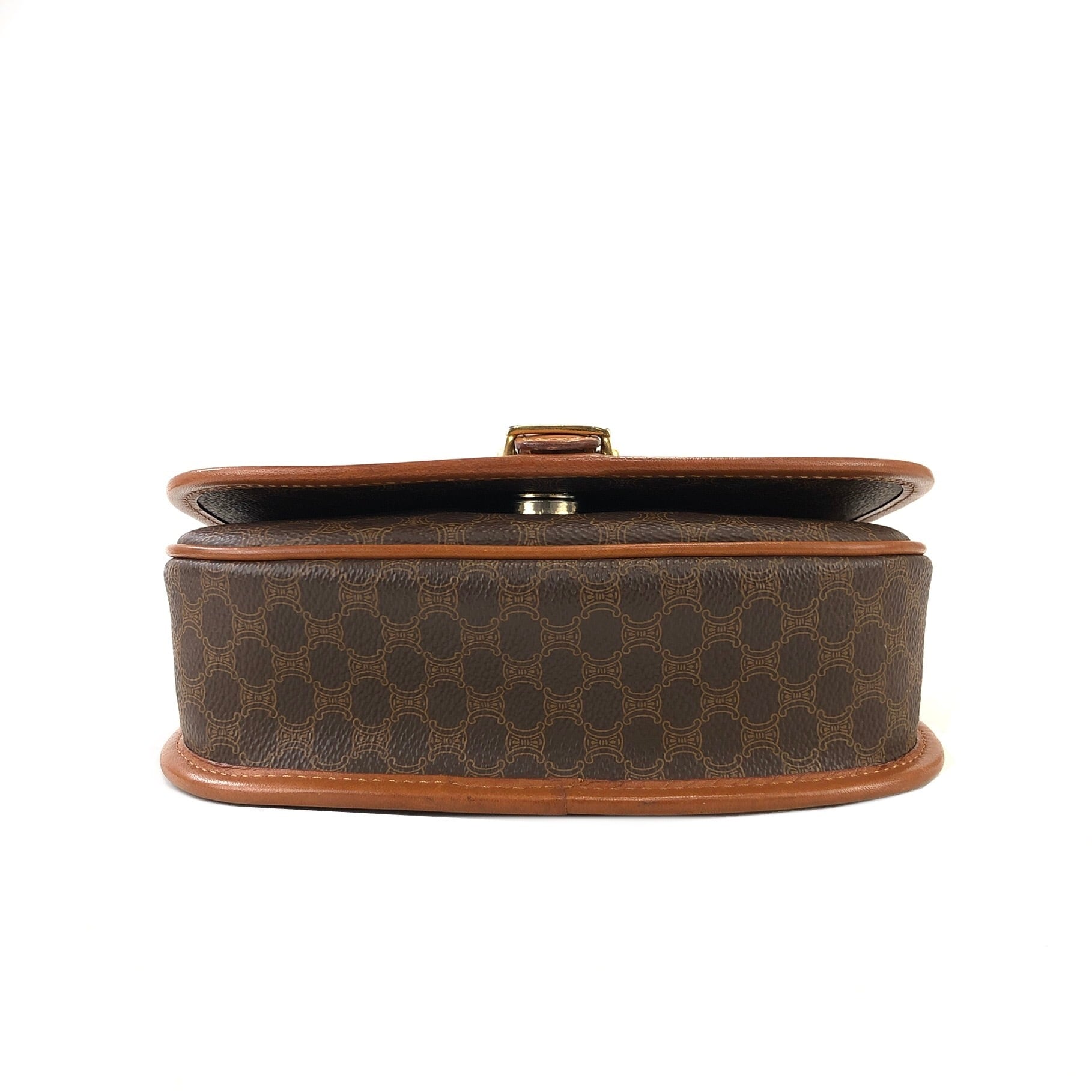 CELINE セリーヌ マカダム フロントベルト フラップ ショルダーバッグ