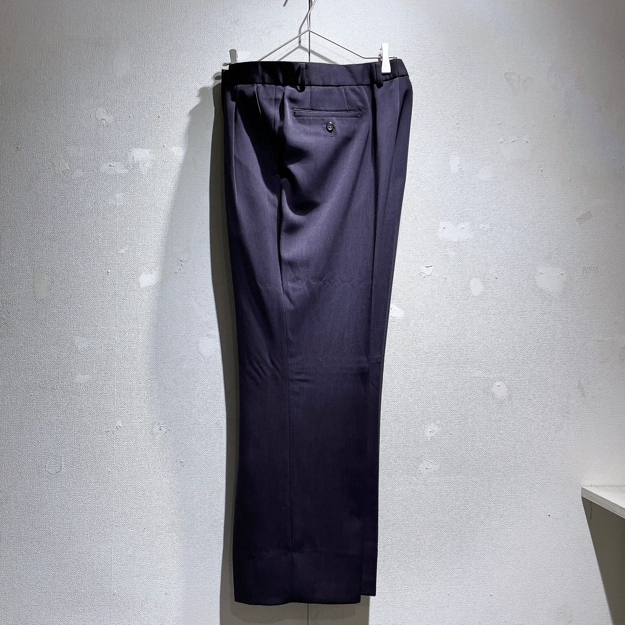 1990s Beautiful purple color vintage wide two tuck slacks pants