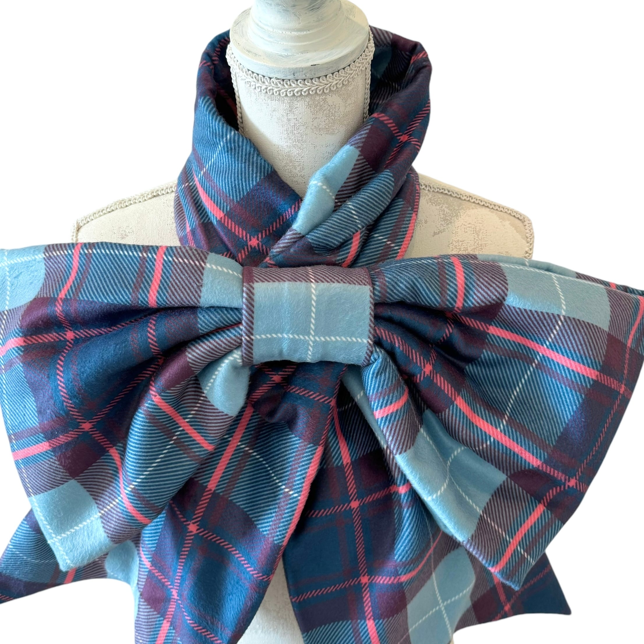 リボンマフラー BLUE