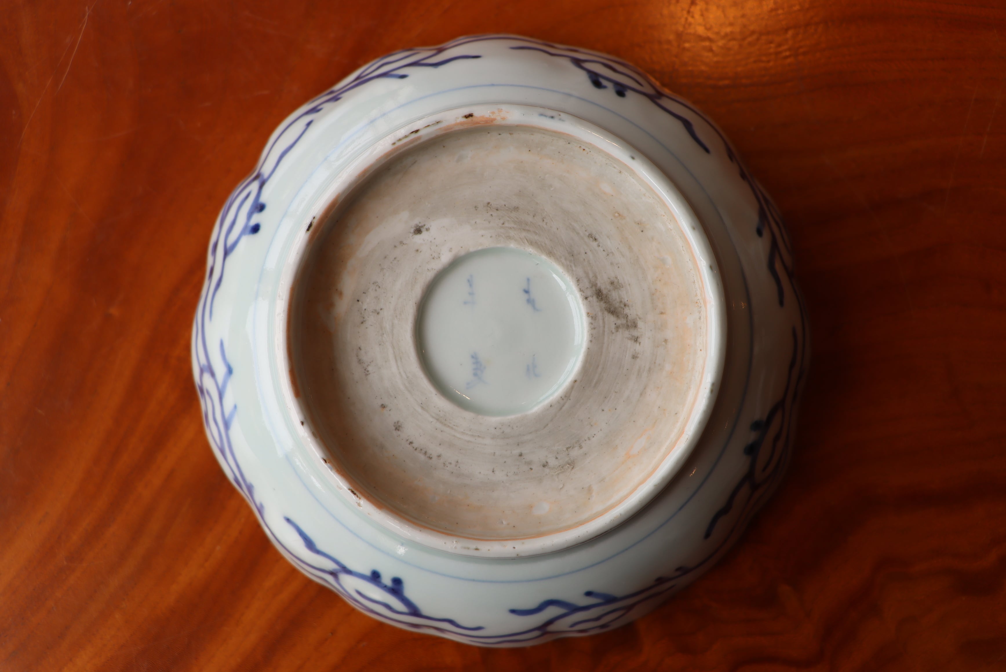 古伊万里 染付 蛸唐草文 膾皿 | (有)新原美術