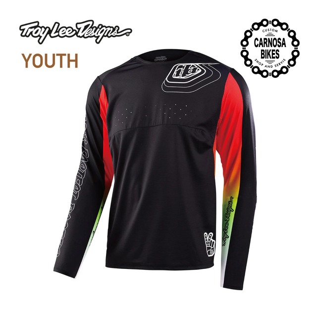 【Troy Lee Designs】YOUTH SPRINT JERSEY [ユース スプリントジャージ] Richter Black キッズ用 2023