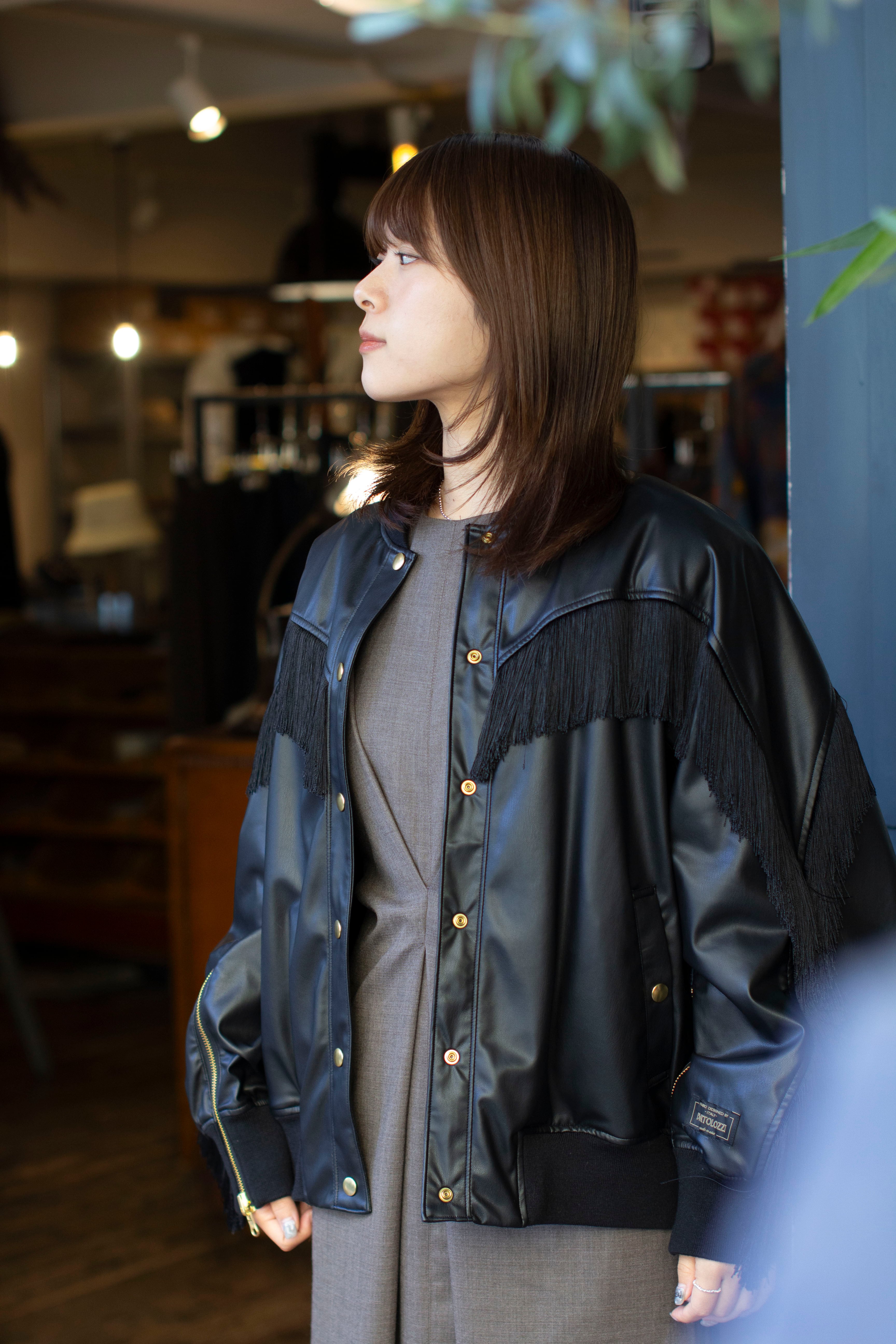 FUMIE=TANAKA フミエタナカ fringe BL F25A07（KHAKI） | ANERCA & L.I.V