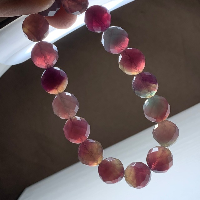 レアカラー・変わった色合い☆ フローライト ブレスレット