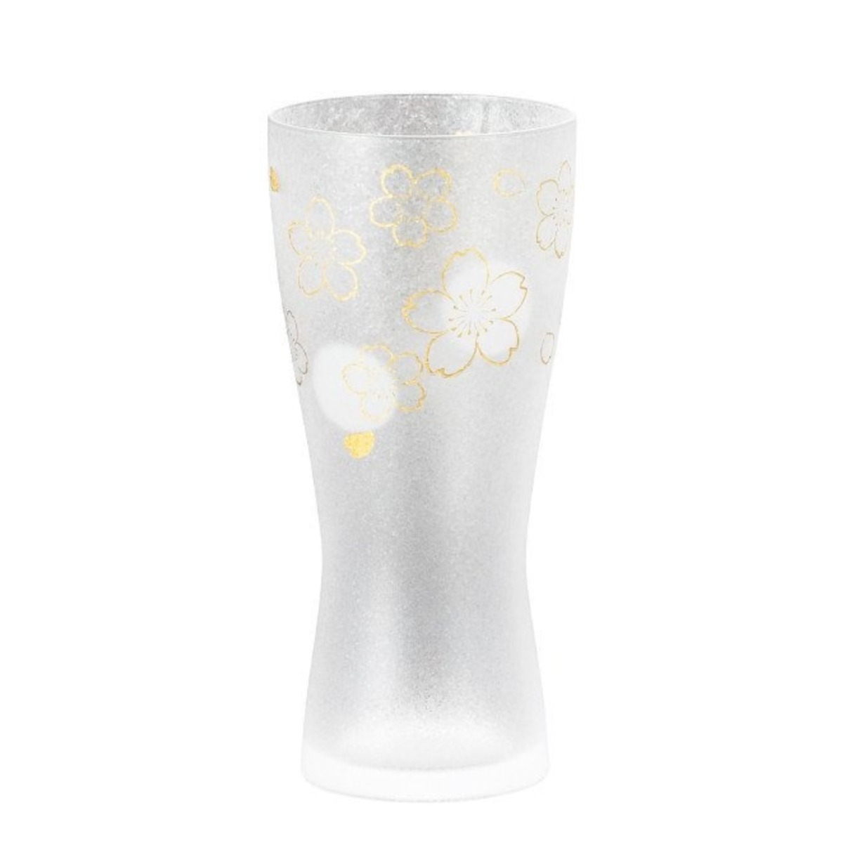 アデリア(ADERIA) ビールグラス 桜 ゴールド 310ml 泡づくり 