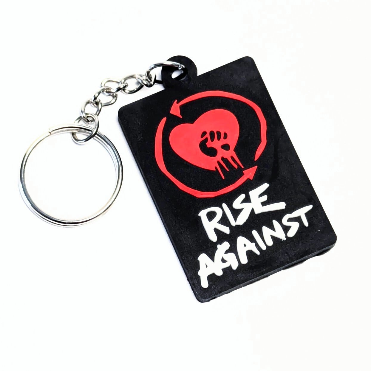 ♧ 送料無料！ ★ラバーキーホルダー★ 【 Rise Against ( ライズアゲインスト )  】 〚アメリカン雑貨 アメトイ〛