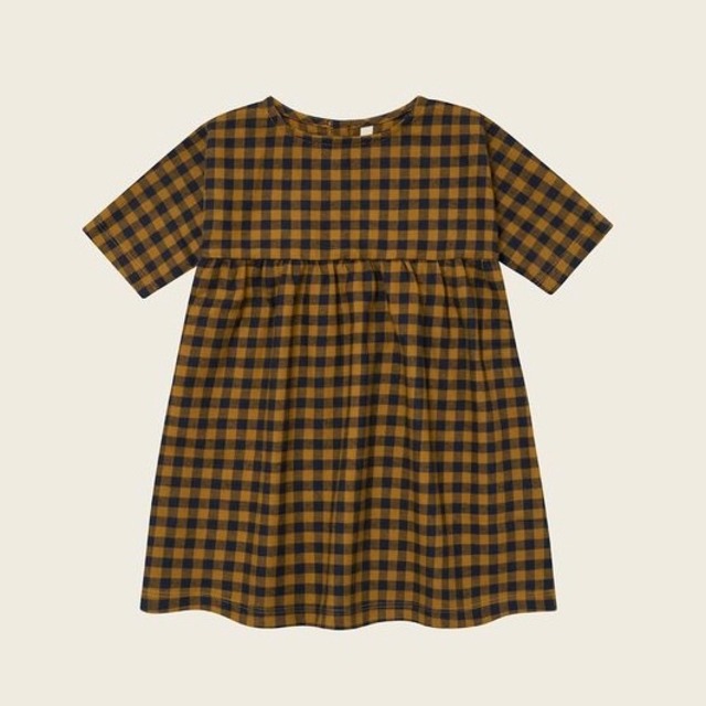 organic zoo / Blueberry Gingham Gather Dress